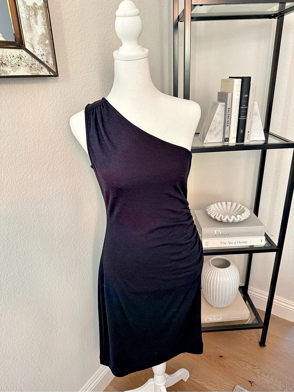 Black One-Shoulder Dress Like New